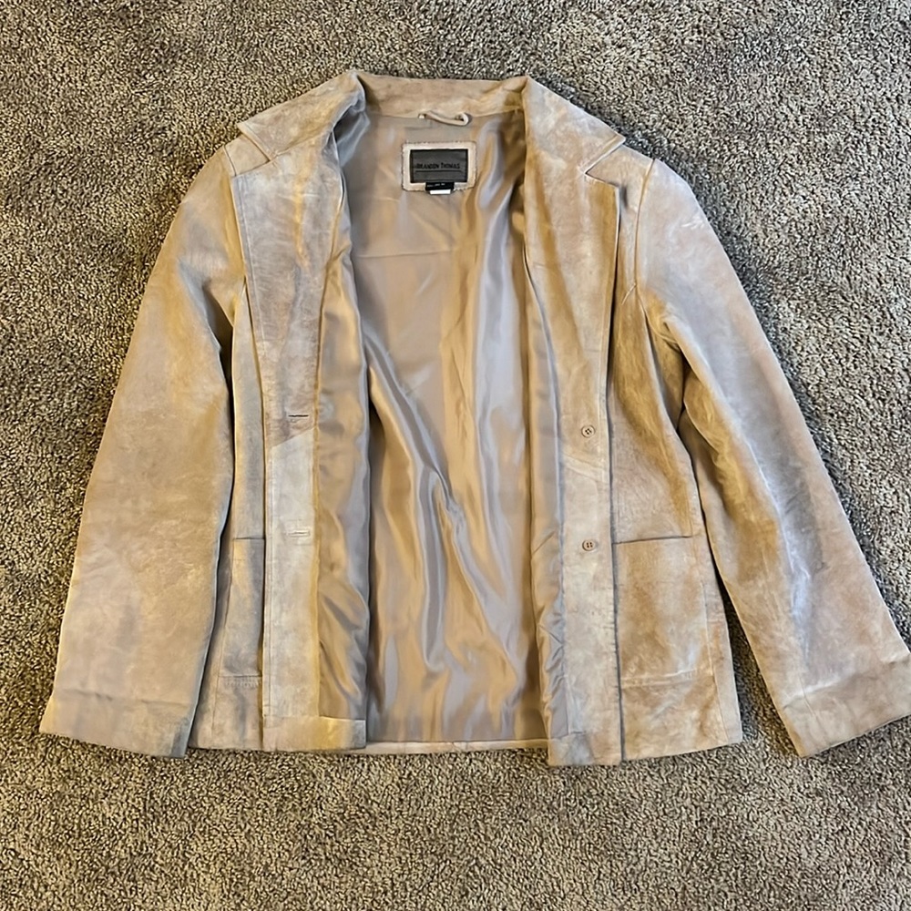 Brandon Thomas Leather Blazer- medium